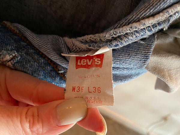 Vintage 501 Levi's Jeans, Button Fly, 36x36